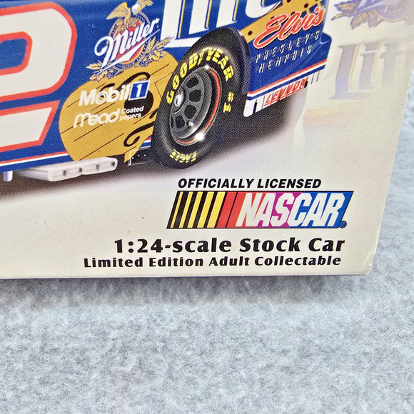 Rusty Wallace #2 Elvis Presley Miller Lite 1:24 Scale Die Cast Car Ford Taurus - Picture 2 of 7